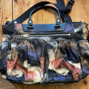 MZ Wallace printed top handle/crossover bag